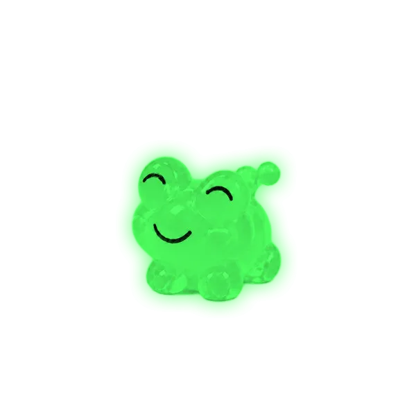 Miniature Glow Cute Resin Frog Assorted (1pc) glowing green in the dark