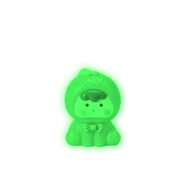Miniature Glow Fruit Baby Assorted (1pc) glowing green in the dark